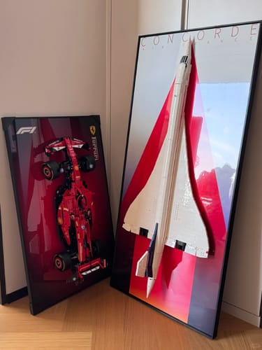 Customer photo review of Wall Display Frames for LEGO® ICONS Concorde 10318