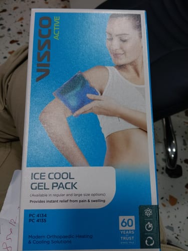 Customer photo review of Icecool Gel Pack | Re-Freezable for Instant Pain Relief & Swelling (Blue)