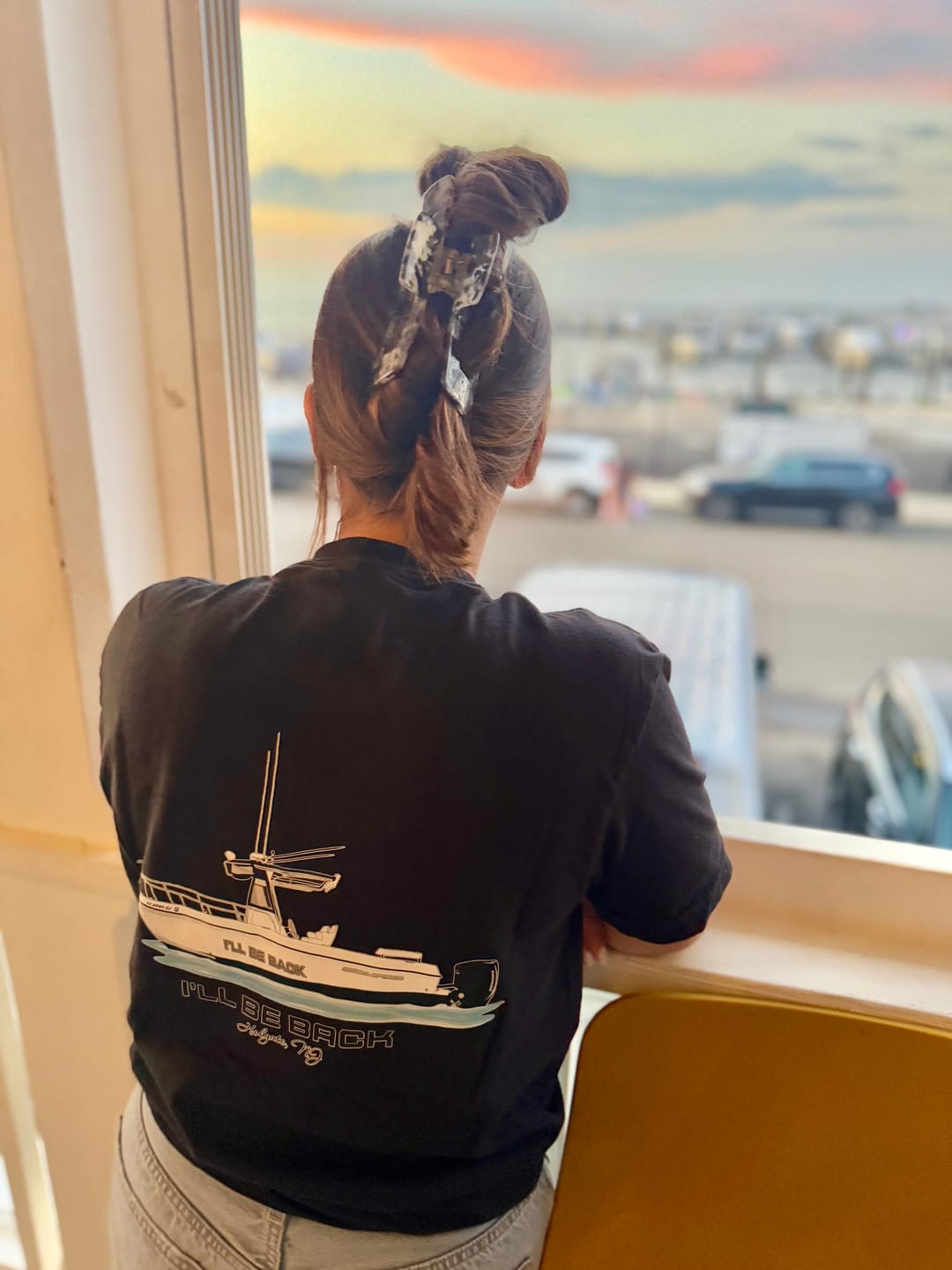 Customer photo review of Custom Boat T-Shirts - With Front Pocket
