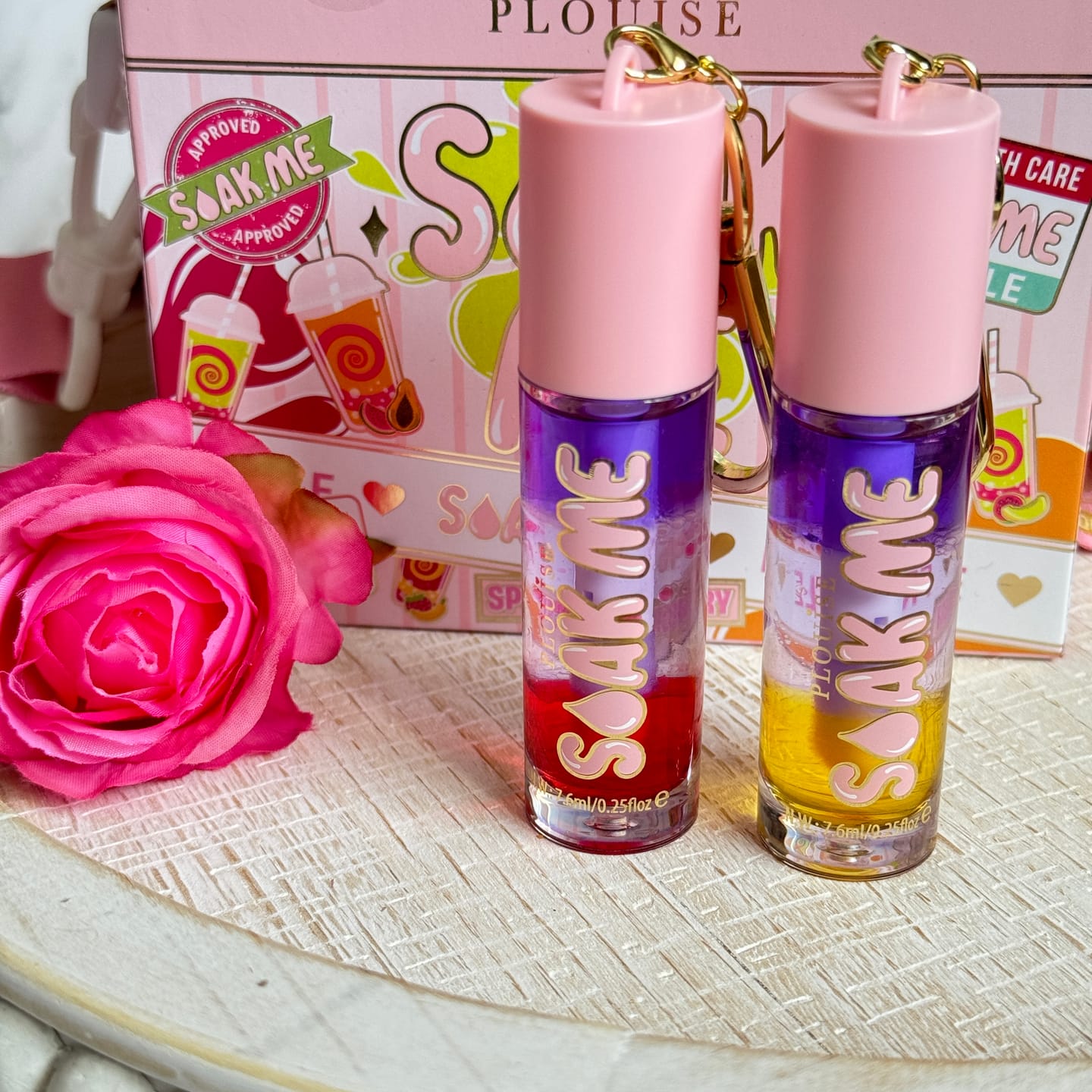 Customer photo review of P. Louise Soak Me Lip Oil