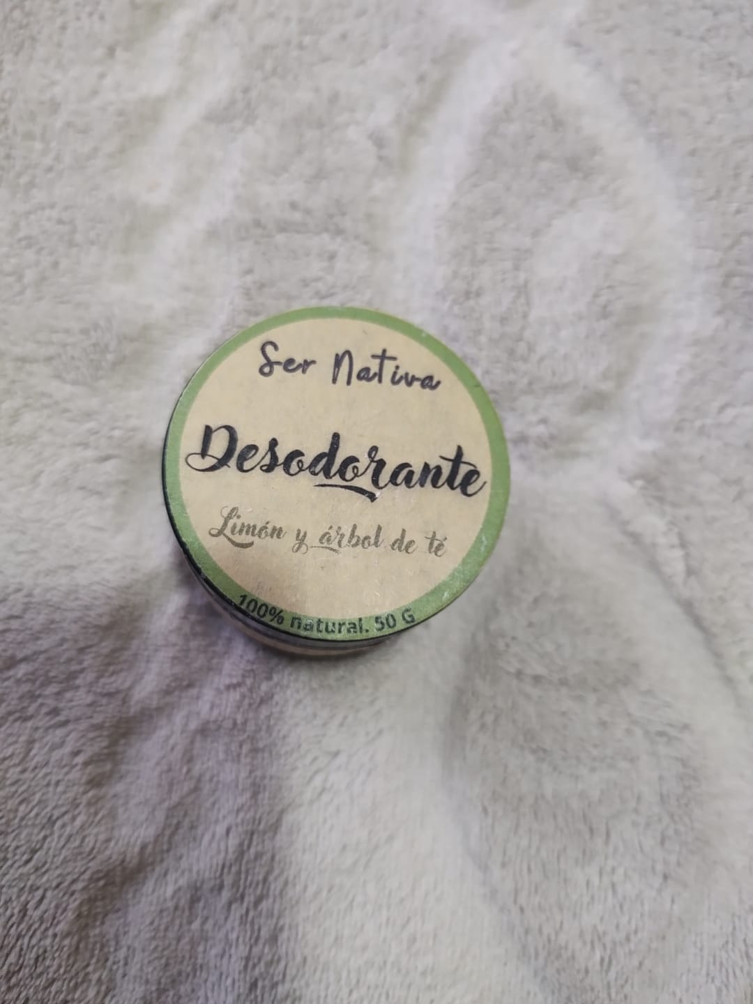Customer photo review of Desodorante Natural