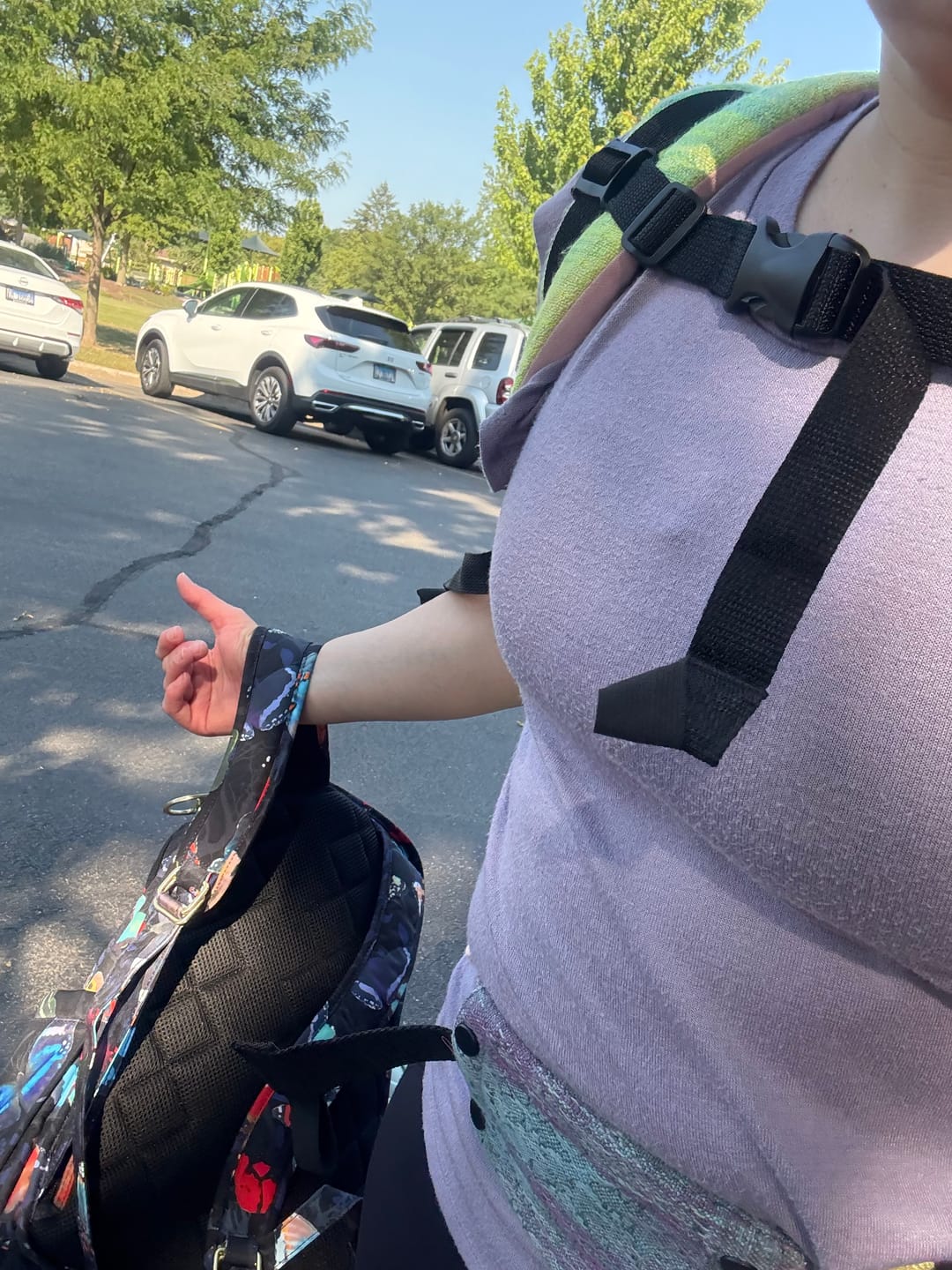 Customer photo review of AlignMe Zipper Posture Sports Bra For Women