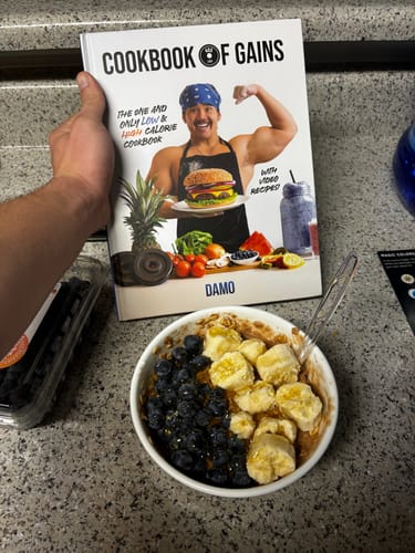 Customer photo review of COOKBOOK OF GAINS - Physical Edition