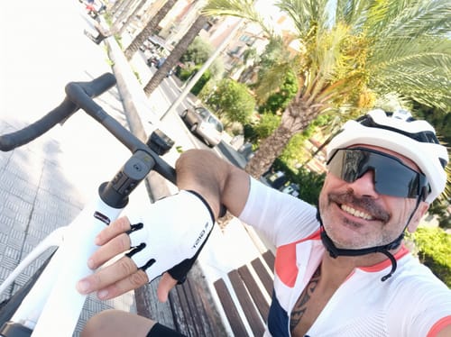 Customer photo review of Kapvoe X75 Half Frame Sports Sunglasses