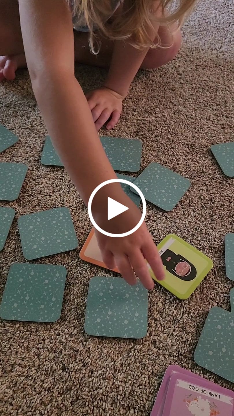 Customer video review of Catholic Memory Match Game