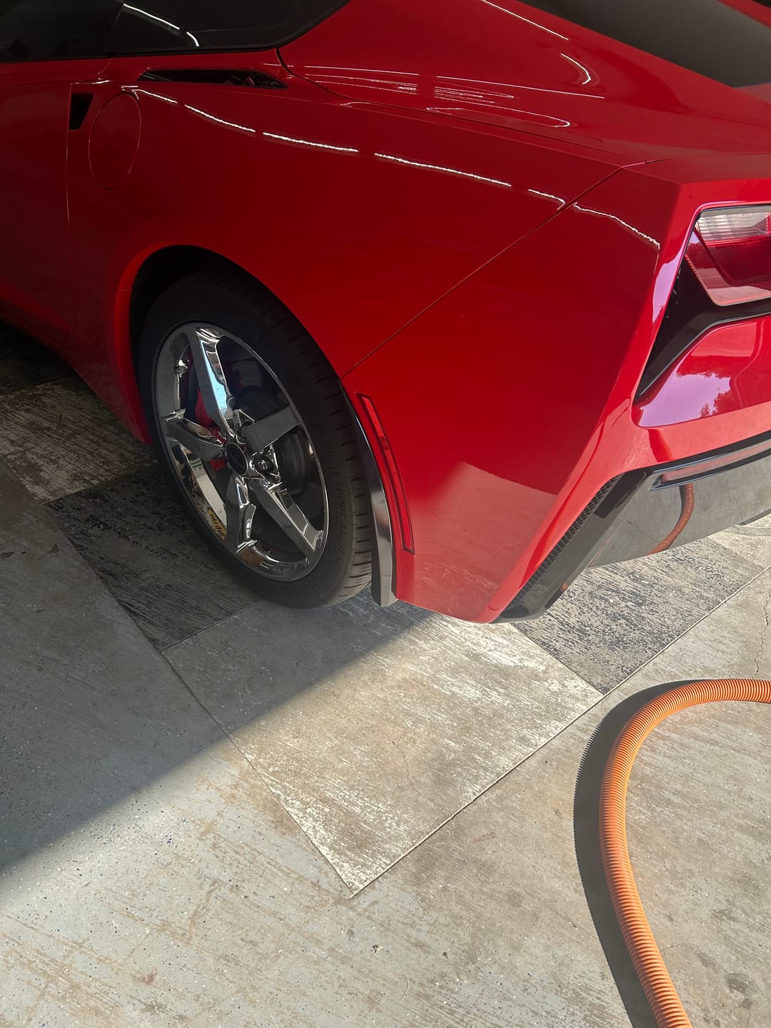 Customer photo review of Corvette C7 Extended Front & Rear Splash Guards