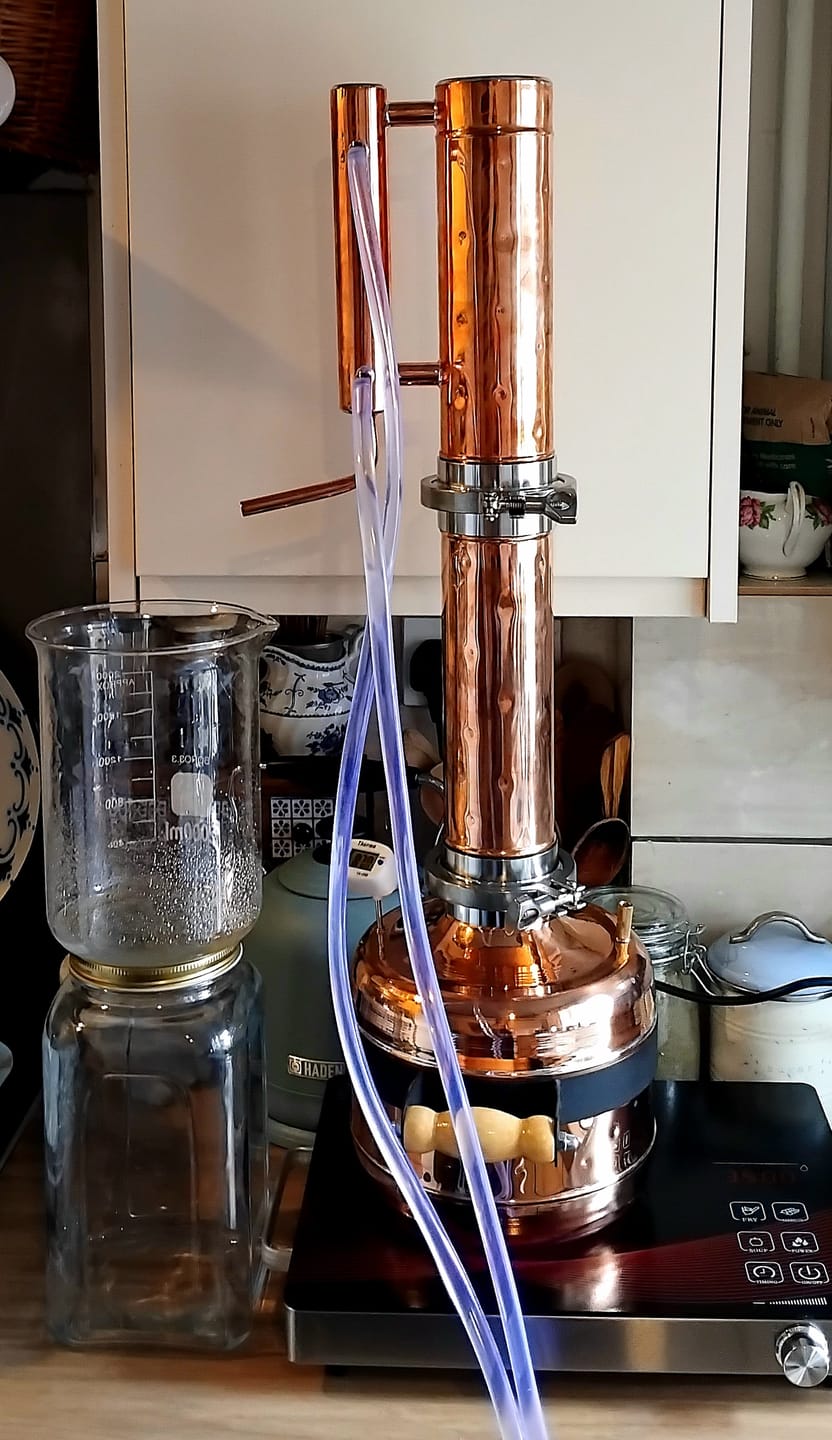 Customer photo review of Column extension for distillers with 3" column