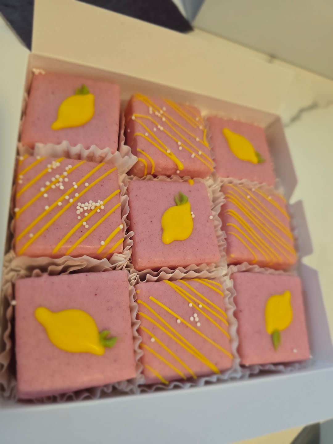 Customer photo review of Square or Petite Cake