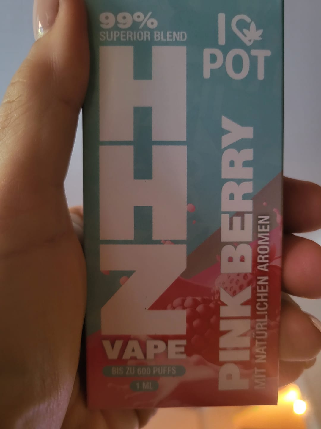 Customer photo review of HHZ Vape Pen 95% - Pink Berry