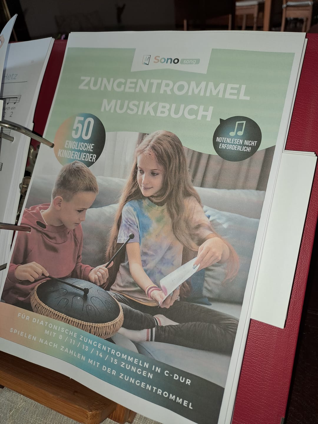 Customer photo review of Zungentrommel Musikbuch - 50 Englische Kinderlieder - Für alle Zungentrommeln in C-Dur mit 8 / 11 / 13 / 14 / 15 Zungen - PDF zum Download