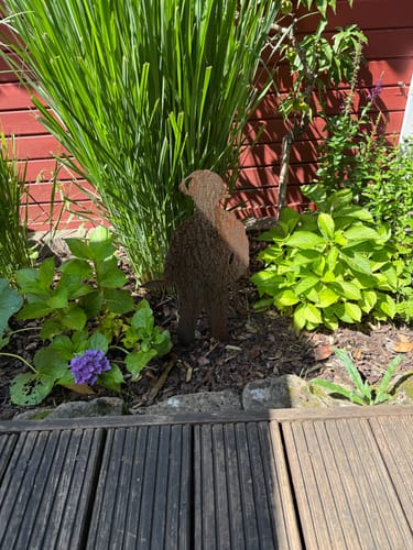 Customer photo review of Gartenstecker Feuerwehrmann