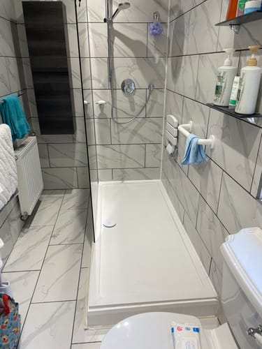Customer photo review of Anti Slip 1800 x 800 Rectangle Stone Shower Tray