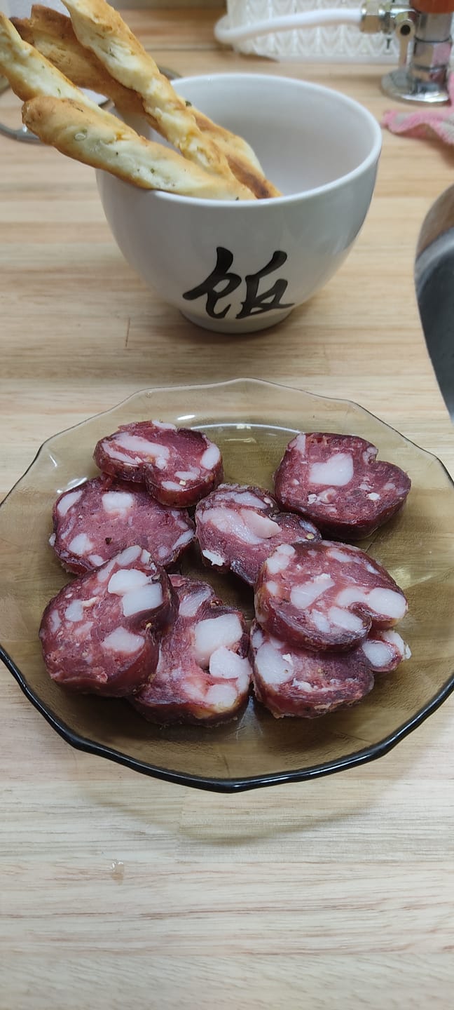 Customer photo review of Chorizo Seco, artesanal, con tocino