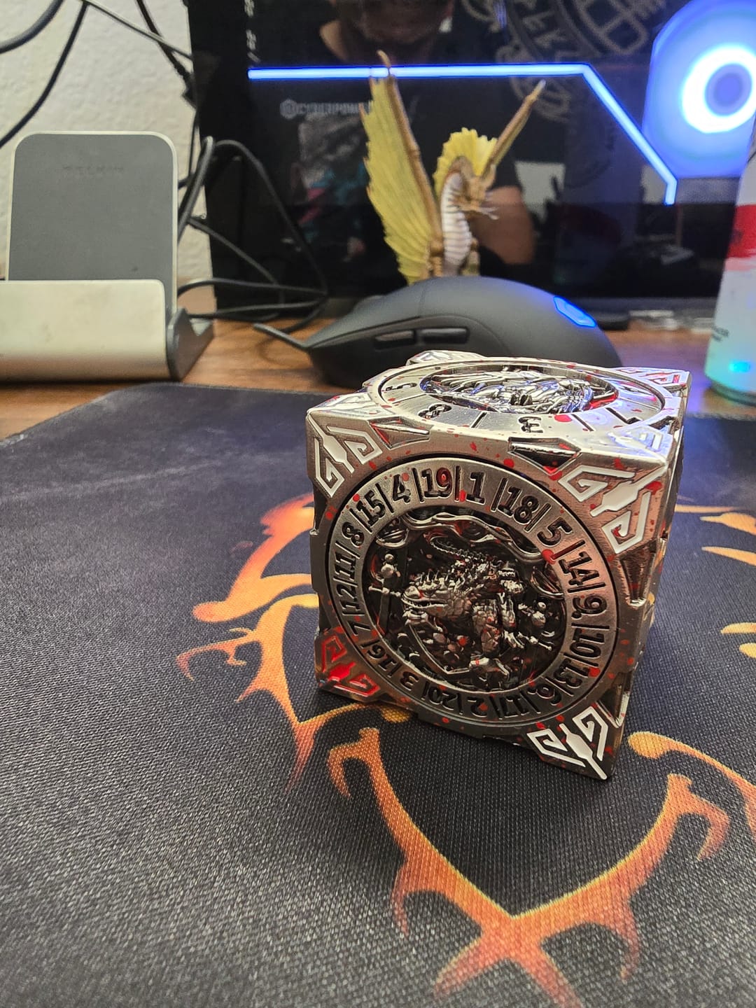 Customer photo review of Masters Dice Relic #001 – 7-in-1 Monster Cube Spinner DND Dice  for Dungeon Masters & True Fans