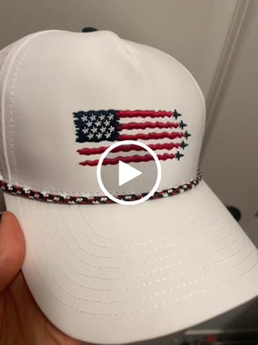 Customer video review of USA Hat White