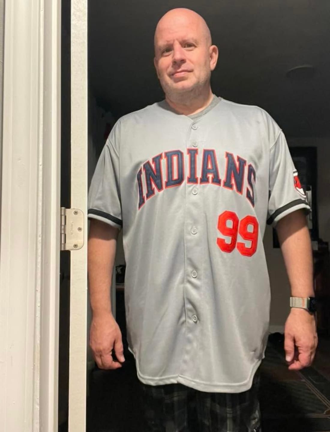 Customer photo review of Ricky Vaughn Wild Thing Indians Baseball Jersey