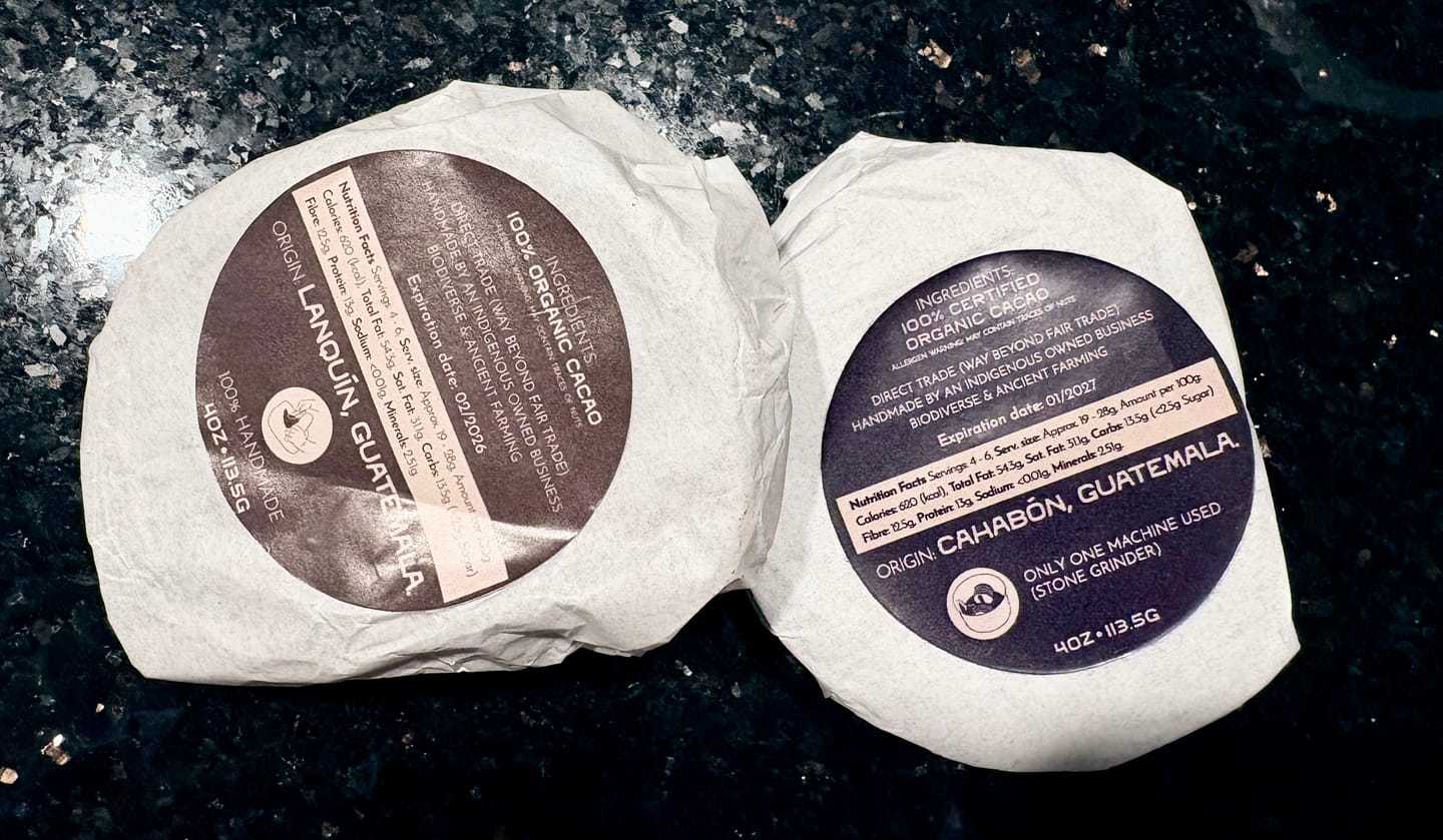 Customer photo review of Fifth Element Cahabón Cacao - 100% Pure Ceremonial Cacao Paste