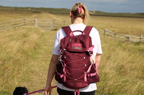 Customer photo review of Walkies Ready® Hiking Backpack