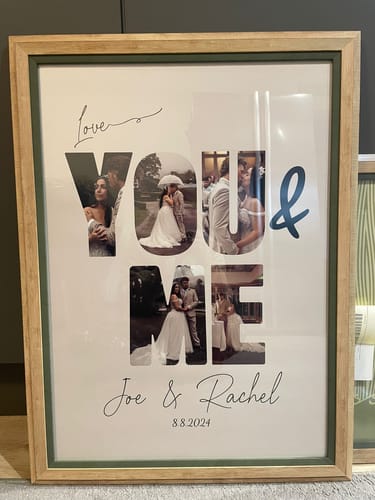Customer photo review of You & Me - Personalized Poster