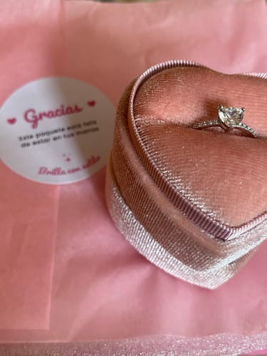 Customer photo review of Anillo Promesa Amour Plata 925