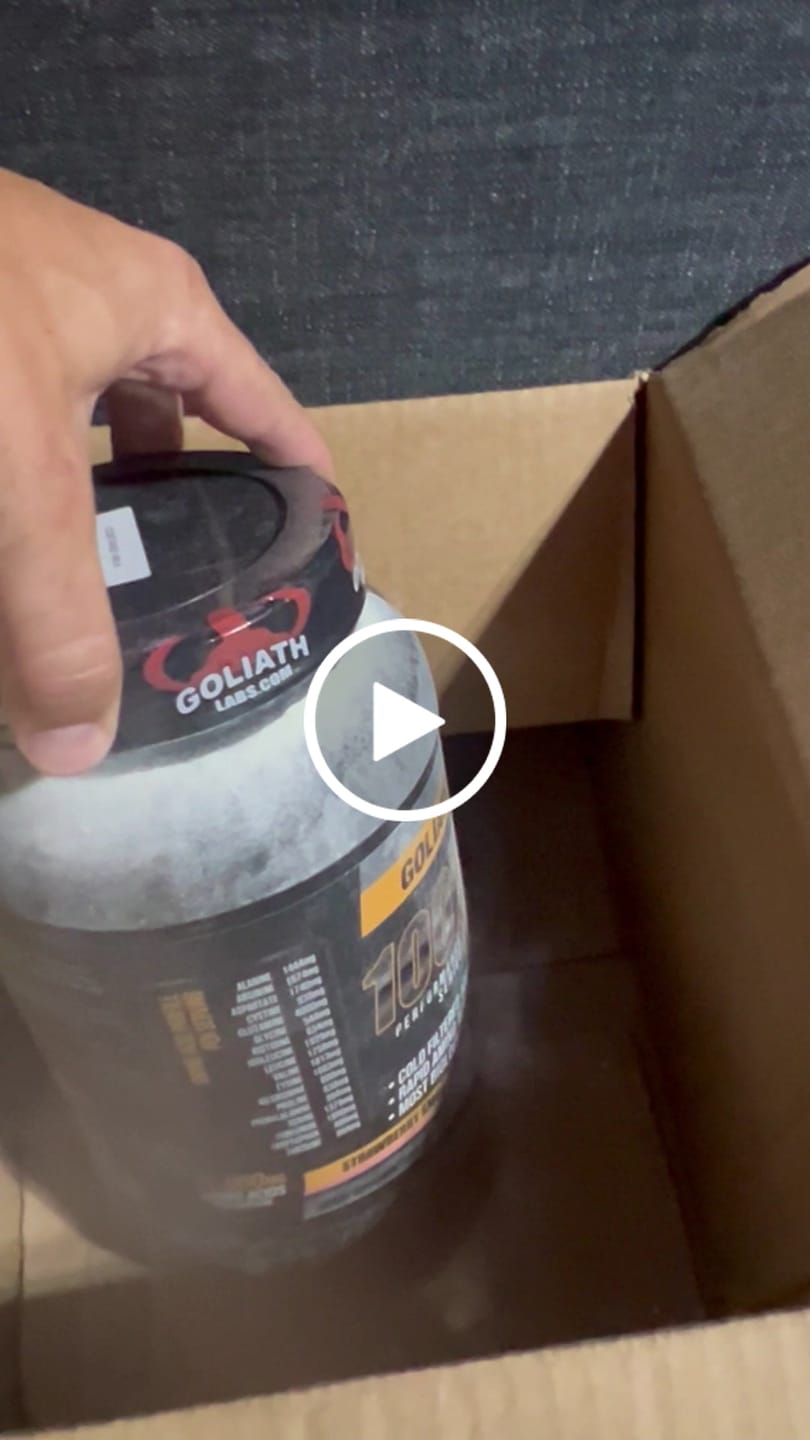 Customer video review of 100% Whey Protein & 100% Creatine