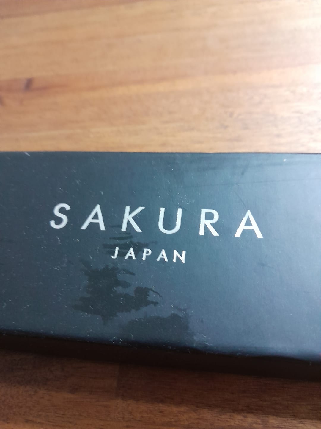 Customer photo review of Cuchillo Chef Sakura Pro Stainless Steel Black Ébano 33 Cms