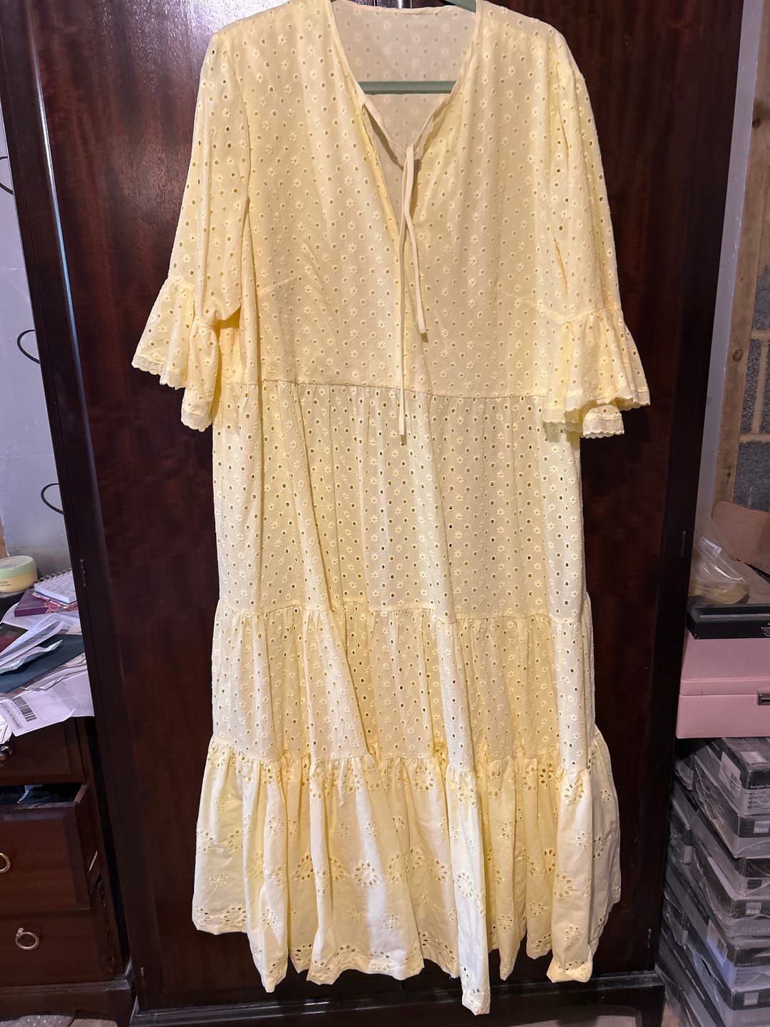 Customer photo review of Luxurious Cotton Broderie Anglaise - 60" Wide - Variations Available