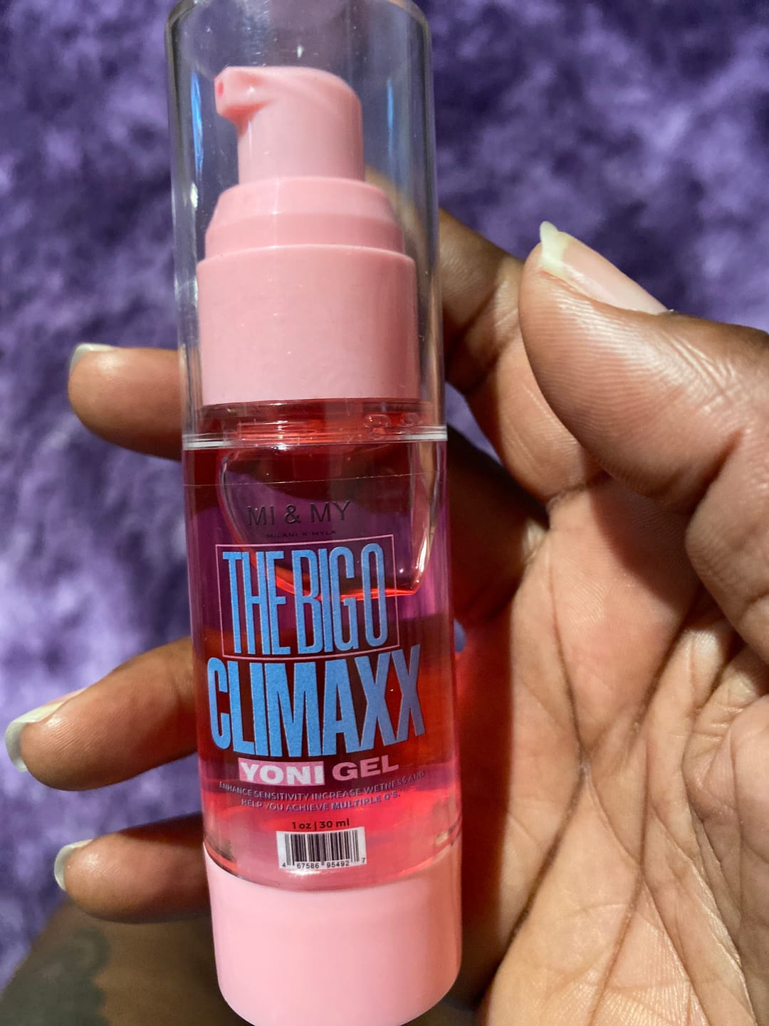 Customer photo review of The Big O CLIMAXX yoni gel