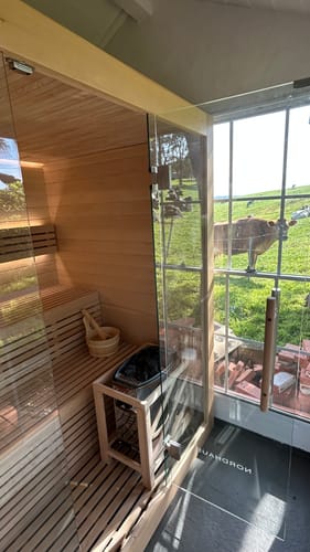 Customer photo review of 4-6 Person Traditional Sauna - 6kw Harvia Heater