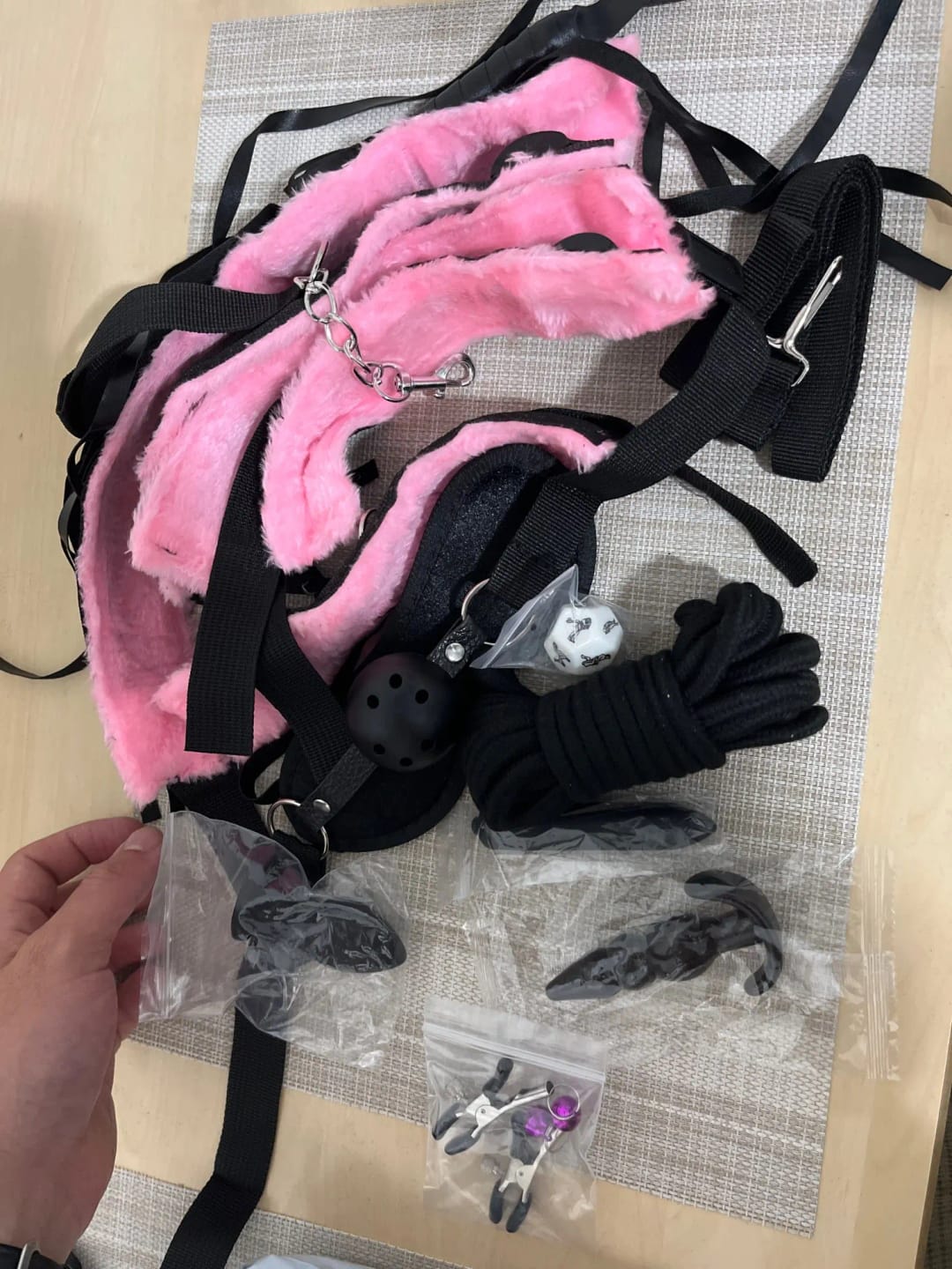 Customer photo review of The Tease & Tame Toy Kit