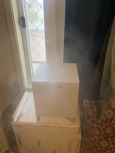 Customer photo review of Carepod Cube Plus X50V - Sanitizing Warm + Cool Mist Stainless Steel Humidifier AU
