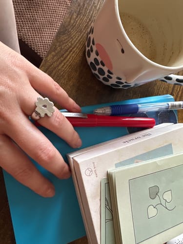 Customer photo review of July Child x Norah Store Blobby Flower Ring
