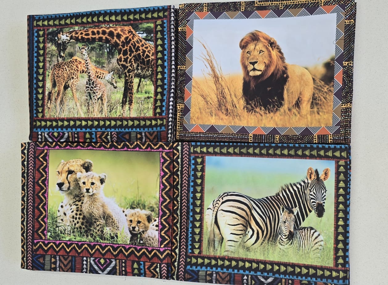 Customer photo review of Place Mats South Africa Baby Wild Animals