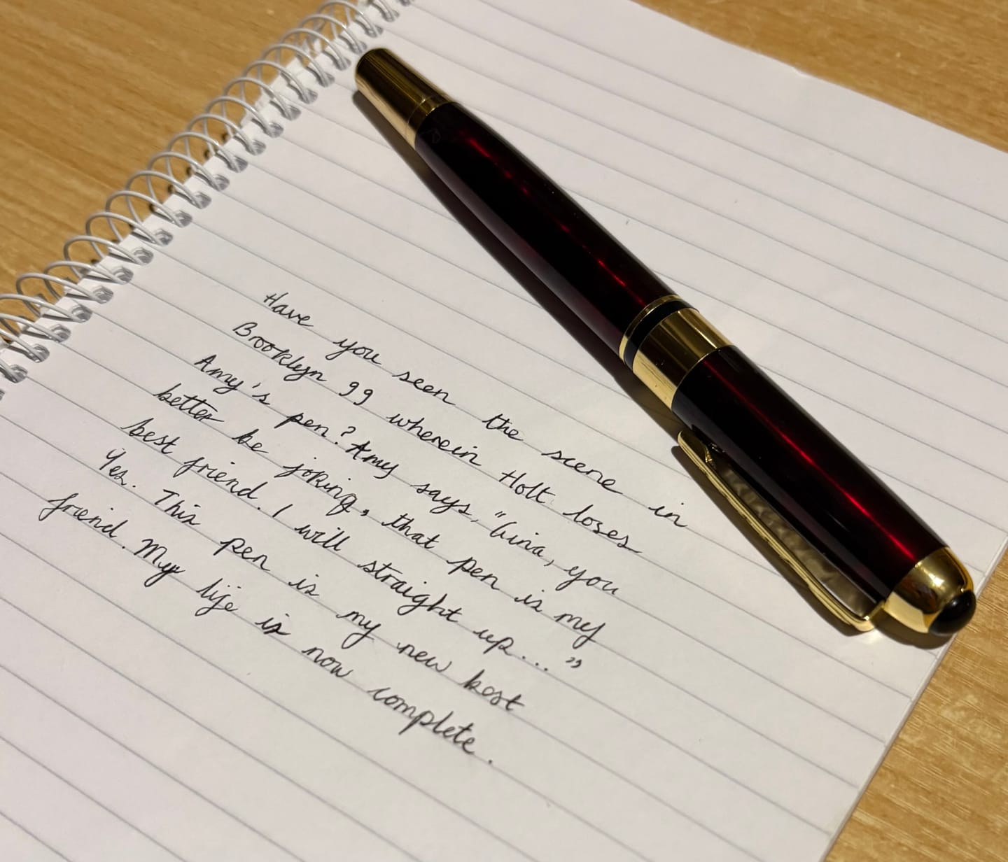 Customer photo review of Red Tortoise Shell Fab-Pen