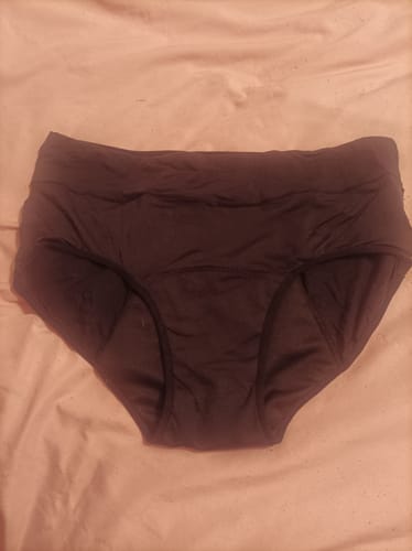 Customer photo review of Culotte Menstruelle Respirante Céleste