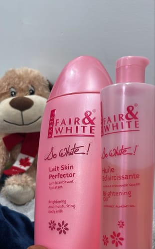 Customer photo review of Fair and White So White! Brightening Oil with Vitamin E 250 ml