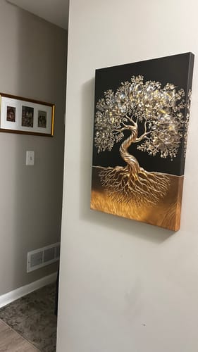 Customer photo review of 3D Minimalist Tree of Life Wall Art
