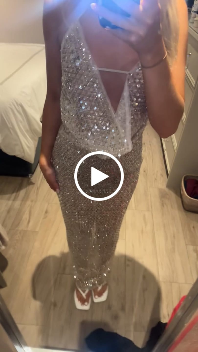 Customer video review of CRYSTAL SEQUIN CO-ORD