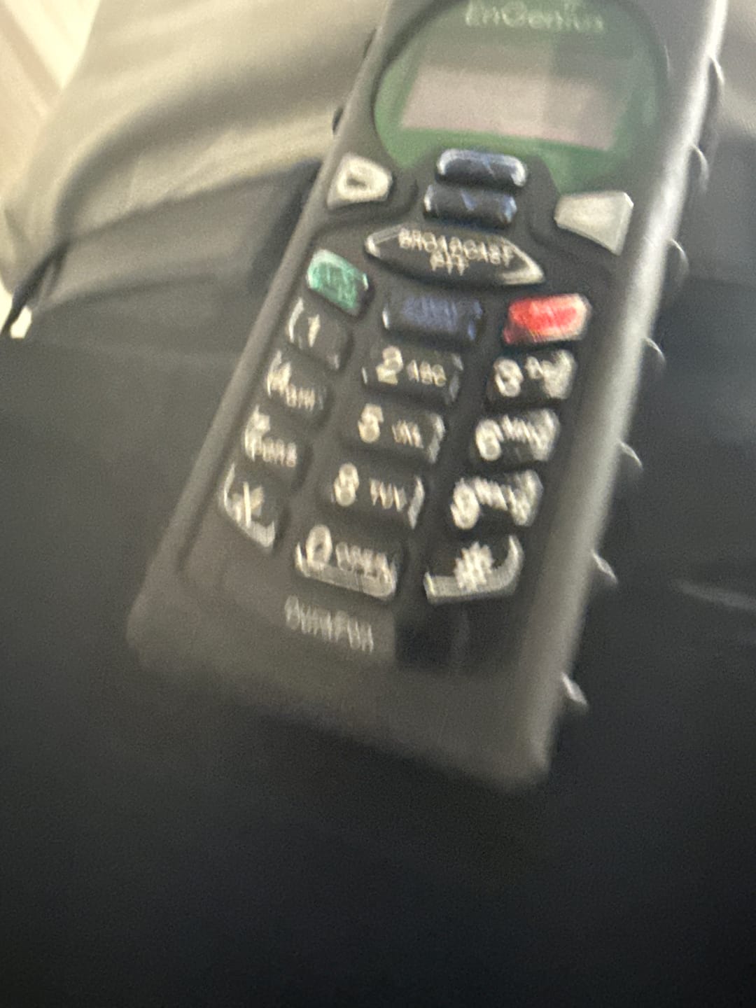 Customer photo review of DuraFon-BCS: DuraFon Handset Belt Clip-Swivel Only