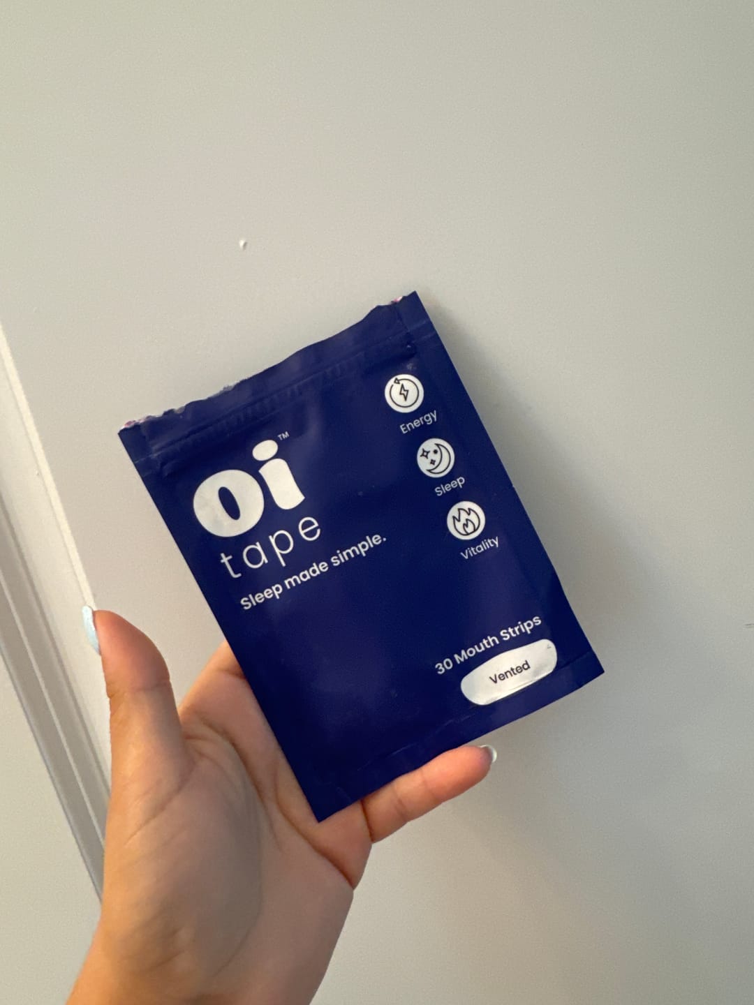 Customer photo review of oi tape™ Non-Vented Mouth Tape