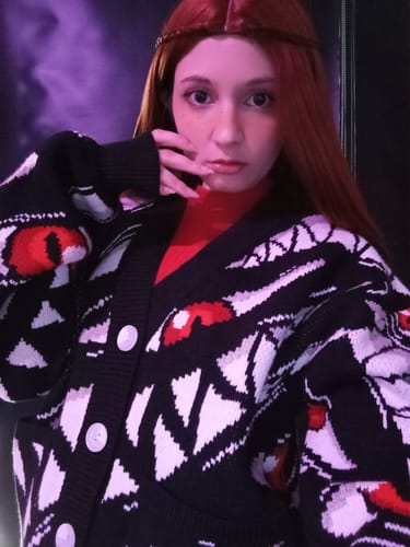 Customer photo review of Pride Patterned Cardigan