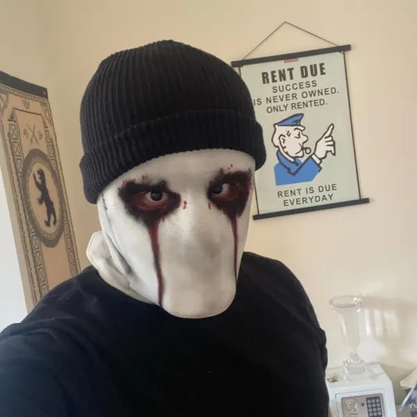 Customer photo review of Daredevil Born Again The Muse Wearable Mask Replica