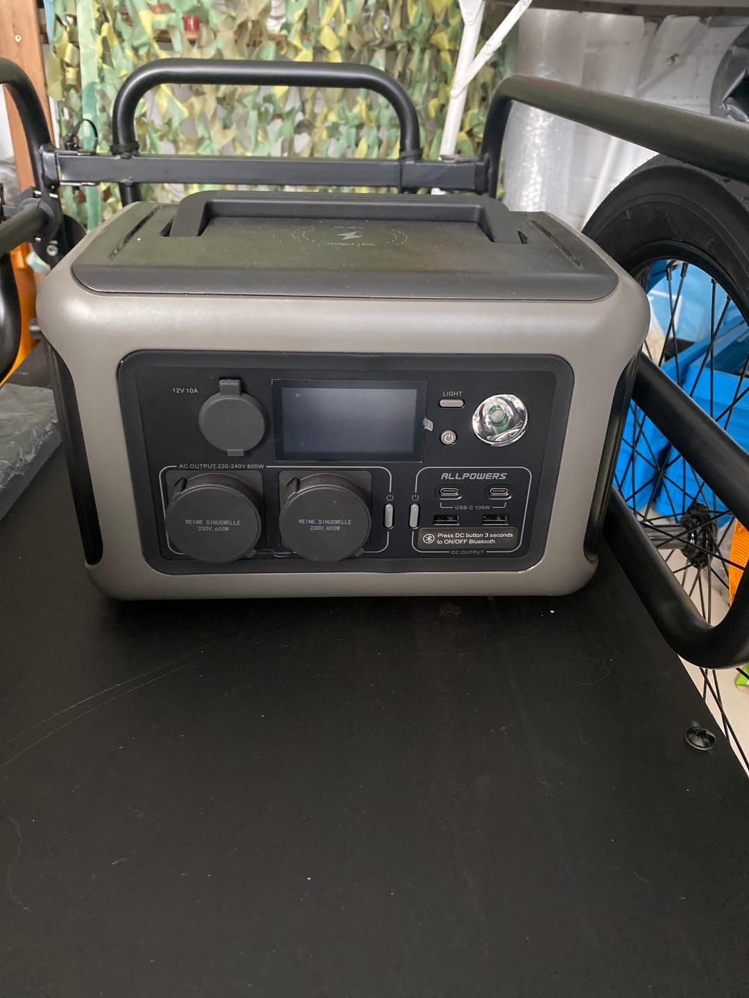 Customer photo review of ALLPOWERS R600 Station électrique portable 600W 299Wh Batterie LiFeP04