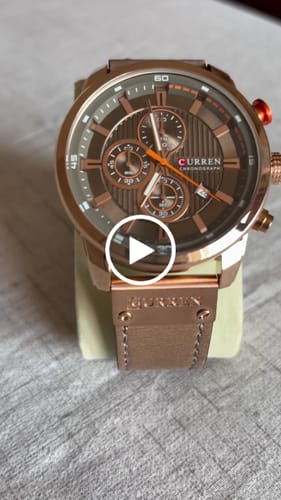 Customer video review of Curren Istanbul® orologio uomo pelle