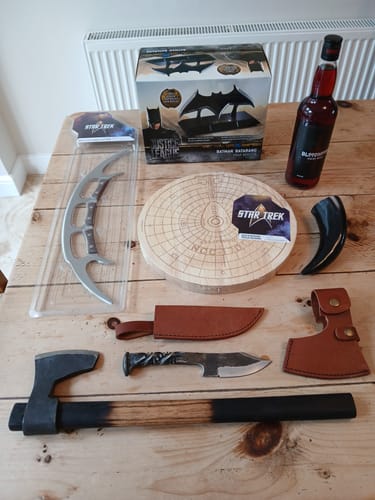 Customer photo review of Batman's Batarang with Display Stand