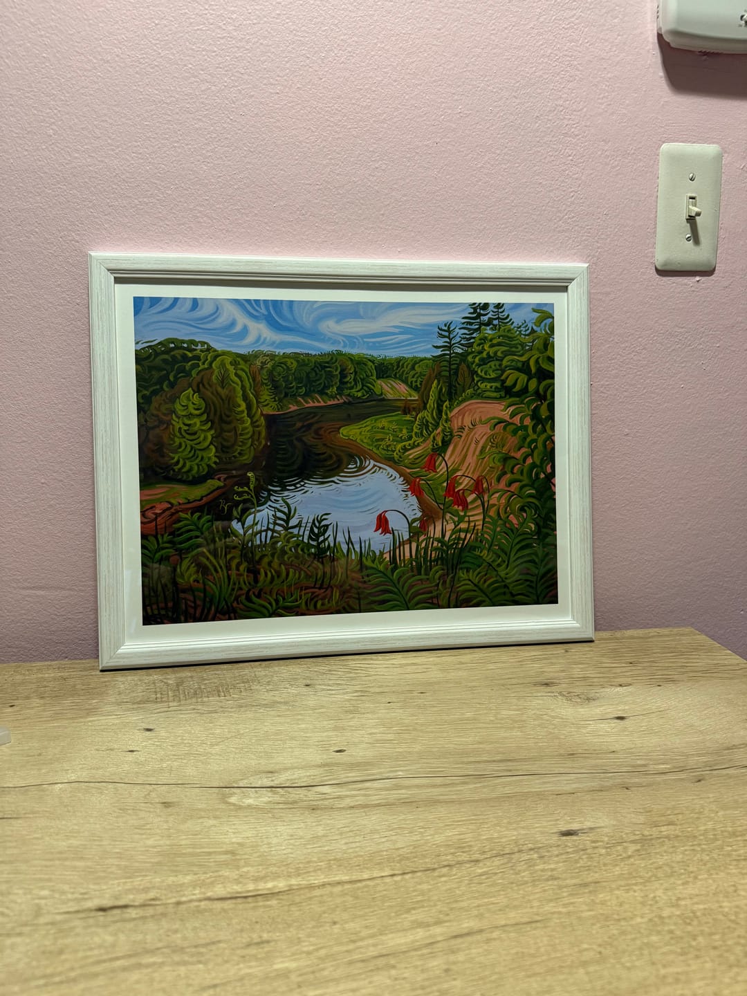 Customer photo review of Manistee River Trail Painting, Fine Art Paper Print- “Sacred River”