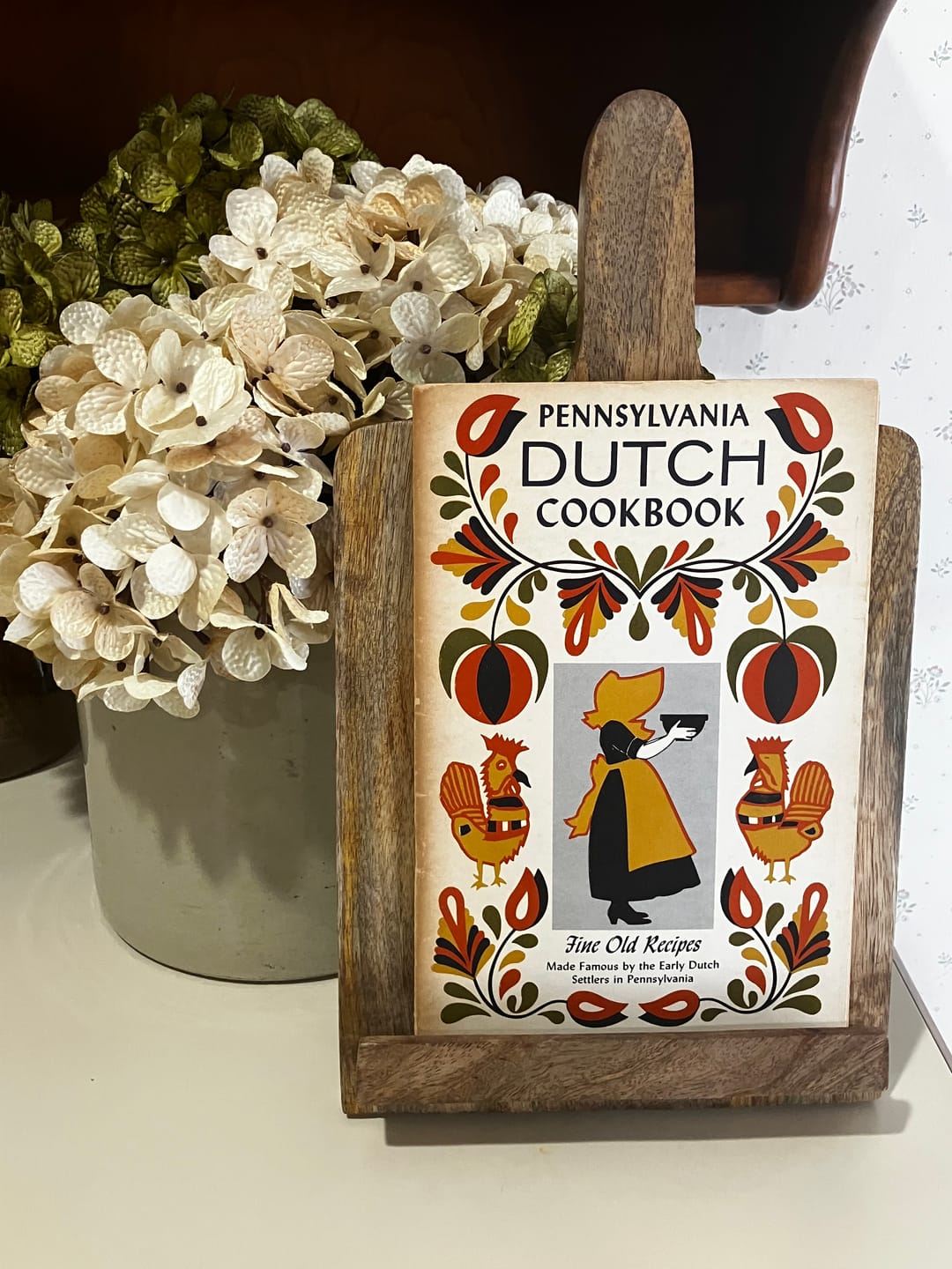 Customer photo review of Rustic Recipe Book Stand