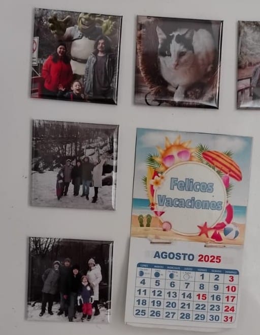Customer photo review of Pack 6 Imanes personalizados Cuadrados