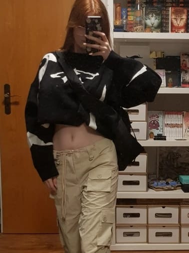 Customer photo review of Y2K Knitted Sweater
