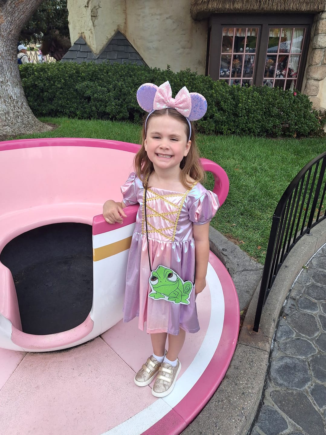 Customer photo review of Metallic Rapunzel Twirl Dress
